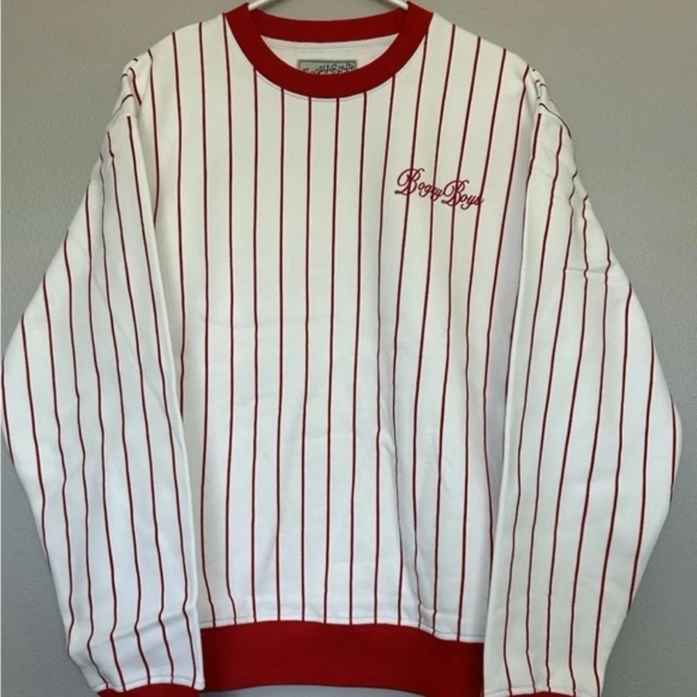 Bogey Boys Men’s Pinstripe Crew Neck sweater.‎ Macklemore Golf Cotton Comfort